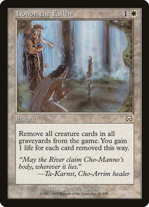 Honor the Fallen - Mercadian Masques (MMQ) #21 - Rare Magic: The Gathering Trading Card