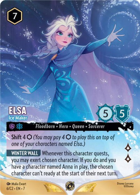 Elsa - Ice Maker - Disney Lorcana Promo Cards Disney Lorcana trading card