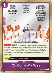 Oh Come My Way (Pirate Foil) - Premium Booster -The Best- Vol. 2 (PRB-02) #EB01-038 - Common One Piece Trading Card