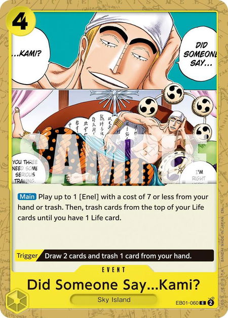 Did Someone Say...Kami? (Reprint) - Premium Booster -The Best- Vol. 2 One Piece trading card