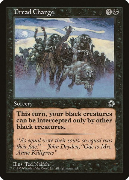 Dread Charge - Portal Magic: The Gathering trading card