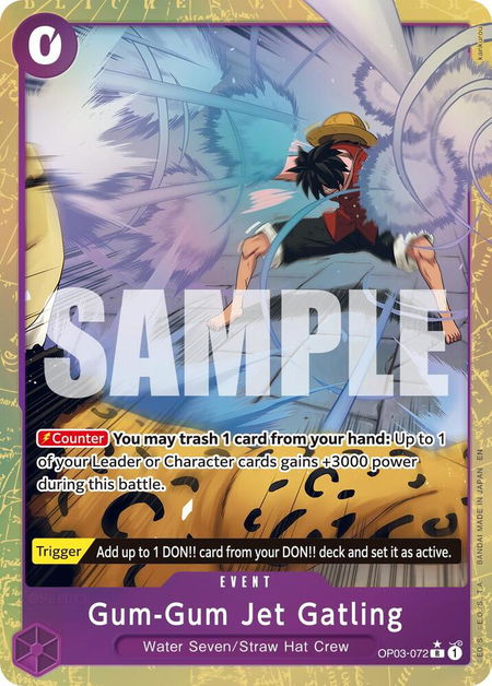Gum-Gum Jet Gatling (Alternate Art) - Premium Booster -The Best- Vol. 2 One Piece trading card