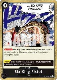 Six King Pistol (Reprint) - Premium Booster -The Best- Vol. 2 (PRB-02) #OP03-097 - Rare One Piece Trading Card