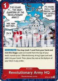 Revolutionary Army HQ (Pirate Foil) - Premium Booster -The Best- Vol. 2 (PRB-02) #OP05-021 - Uncommon One Piece Trading Card