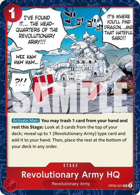 Revolutionary Army HQ (Pirate Foil) - Premium Booster -The Best- Vol. 2 One Piece trading card