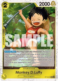 Monkey.D.Luffy - ST13-014 (Pirate Foil) - Premium Booster -The Best- Vol. 2 (PRB-02) #ST13-014 - Common One Piece Trading Card