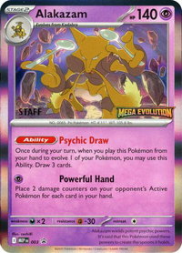 Alakazam - 003 (Staff) - ME: Mega Evolution Promo (MEP) #003 - Promo Pokémon Trading Card