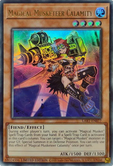 Magical Musketeer Calamity - The Lost Art Promotion YuGiOh trading card