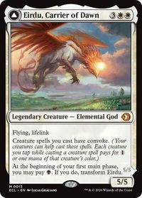 Eirdu, Carrier of Dawn - Lorwyn Eclipsed (ECL) #13 - Mythic Magic: The Gathering Trading Card