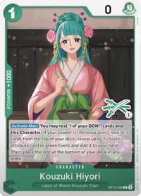 Kouzuki Hiyori (Zoro Deck) - Learn Together Deck Set (LT-01) #OP12-028 - Rare One Piece Trading Card