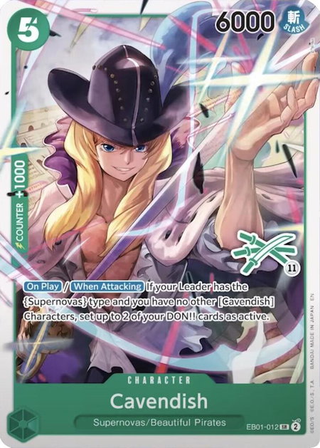 Cavendish (Zoro Deck) - Learn Together Deck Set One Piece trading card