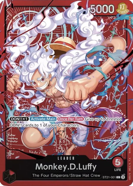 Monkey.D.Luffy - ST21-001 (Luffy Deck) - Learn Together Deck Set One Piece trading card