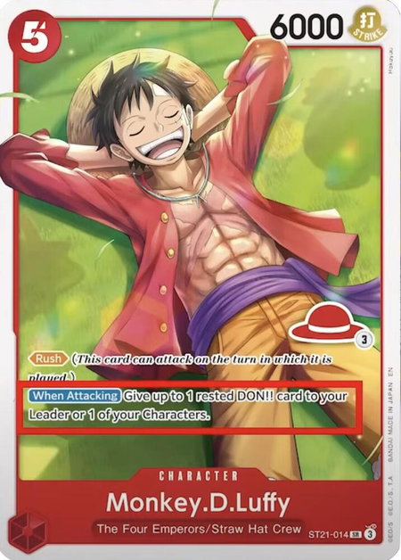 Monkey.D.Luffy - ST21-014 (Luffy Deck) - Learn Together Deck Set One Piece trading card