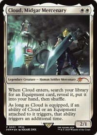 Cloud, Midgar Mercenary - Unique and Miscellaneous Promos (UMP) #1 - Promo Magic: The Gathering Trading Card