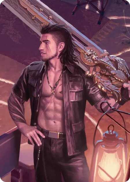 Warrior's Resolve Scene Art Card - Art Series: FINAL FANTASY Magic: The Gathering trading card