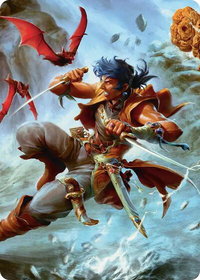 The Destined Thief Scene Art Card - Art Series: FINAL FANTASY (ASFIN) #5 - Special Magic: The Gathering Trading Card