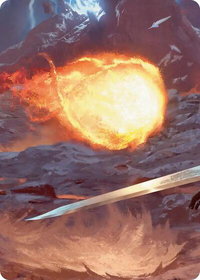 Duelist's Flame Scene Art Card - Art Series: FINAL FANTASY (ASFIN) #11 - Special Magic: The Gathering Trading Card