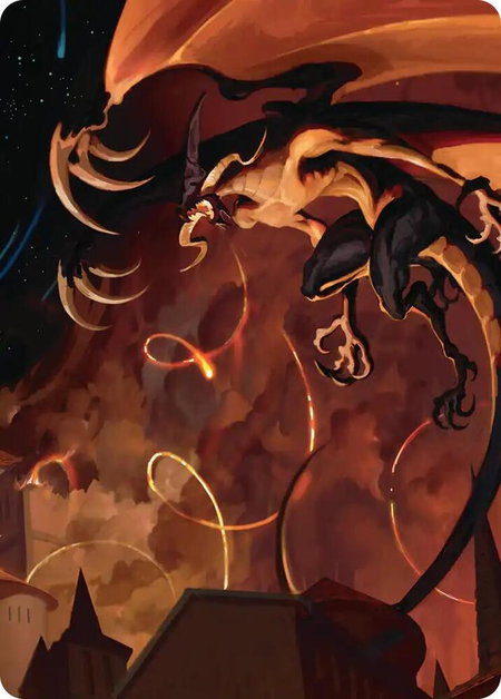 Mega Flare Scene Art Card - Art Series: FINAL FANTASY Magic: The Gathering trading card