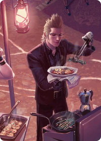 Campsite Cuisine Scene Art Card - Art Series: FINAL FANTASY (ASFIN) #23 - Special Magic: The Gathering Trading Card