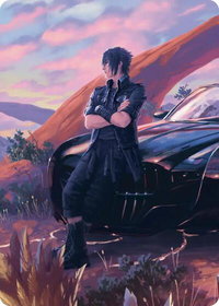 Noctis, Heir Apparent Scene Art Card - Art Series: FINAL FANTASY (ASFIN) #19 - Special Magic: The Gathering Trading Card