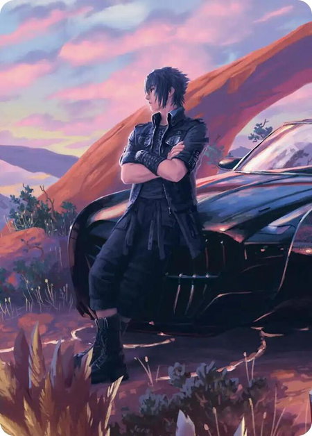 Noctis, Heir Apparent Scene Art Card - Art Series: FINAL FANTASY Magic: The Gathering trading card