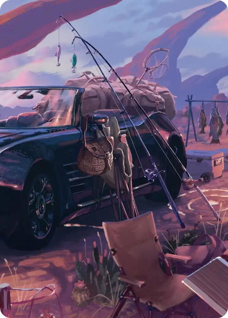 Fishing Gear Scene Art Card - Art Series: FINAL FANTASY Magic: The Gathering trading card