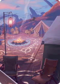 Chocobo Camp Scene Art Card - Art Series: FINAL FANTASY (ASFIN) #21 - Special Magic: The Gathering Trading Card