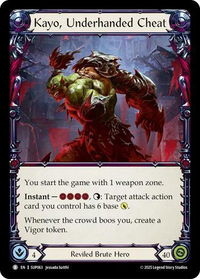 Kayo, Underhanded Cheat // Kayo, Strong-arm - Super Slam (SUP) #SUP063//SUP064 - Basic Flesh and Blood Trading Card