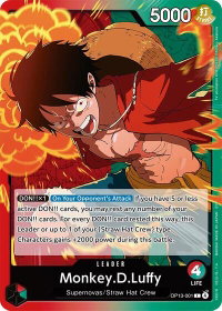 Monkey.D.Luffy (001) - Carrying On His Will (OP13) #OP13-001 - Leader One Piece Trading Card