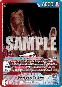 Portgas.D.Ace (002) (Alternate Art) - Carrying On His Will (OP13) #OP13-002 - Leader One Piece Trading Card