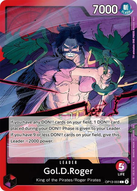 Gol.D.Roger (003) - Carrying On His Will One Piece trading card