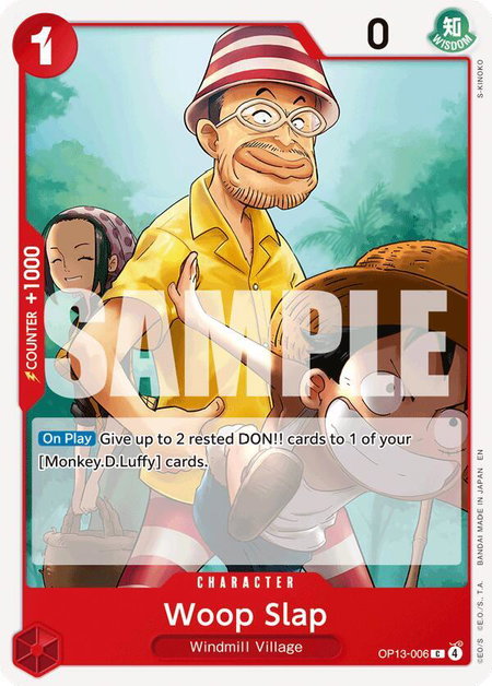Woop Slap trading card from Carrying On His Will Woop Slap - Carrying On His Will One Piece trading card