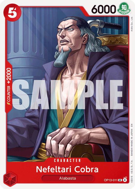 Nefeltari Cobra - Carrying On His Will One Piece trading card