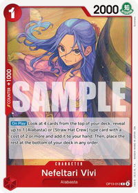 Nefeltari Vivi - Carrying On His Will (OP13) #OP13-012 - Rare One Piece Trading Card