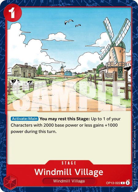 Windmill Village - Carrying On His Will One Piece trading card
