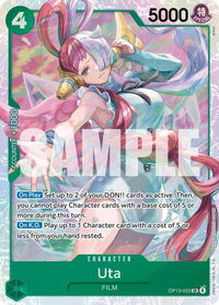 Uta - Carrying On His Will (OP13) #OP13-023 - Super Rare One Piece Trading Card