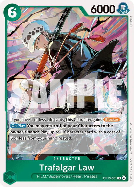 Trafalgar Law - Carrying On His Will One Piece trading card