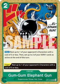 Gum-Gum Elephant Gun - Carrying On His Will (OP13) #OP13-038 - Uncommon One Piece Trading Card