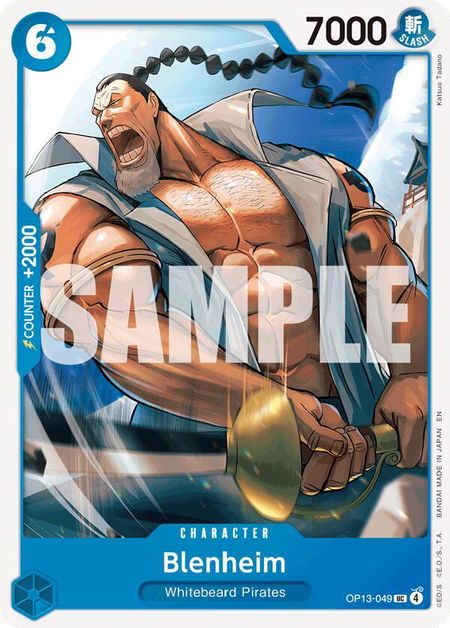 Blenheim - Carrying On His Will One Piece trading card