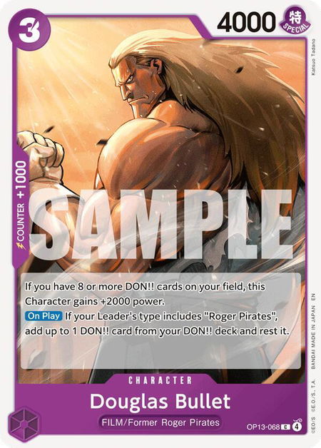 Douglas Bullet - Carrying On His Will One Piece trading card