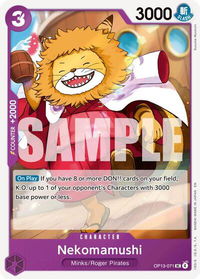 Nekomamushi - Carrying On His Will (OP13) #OP13-071 - Uncommon One Piece Trading Card