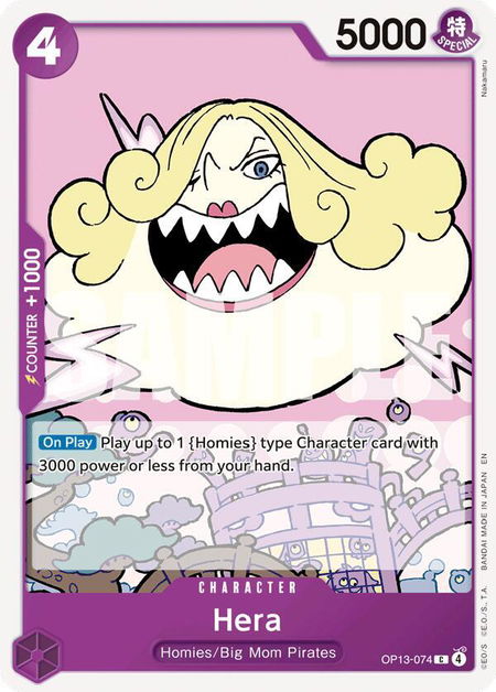 Hera trading card from Carrying On His Will Hera - Carrying On His Will One Piece trading card
