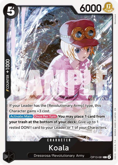 Koala - Carrying On His Will One Piece trading card