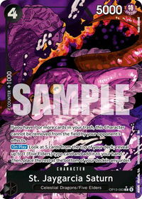 St. Jaygarcia Saturn (Alternate Art) - Carrying On His Will (OP13) #OP13-083 - Rare One Piece Trading Card