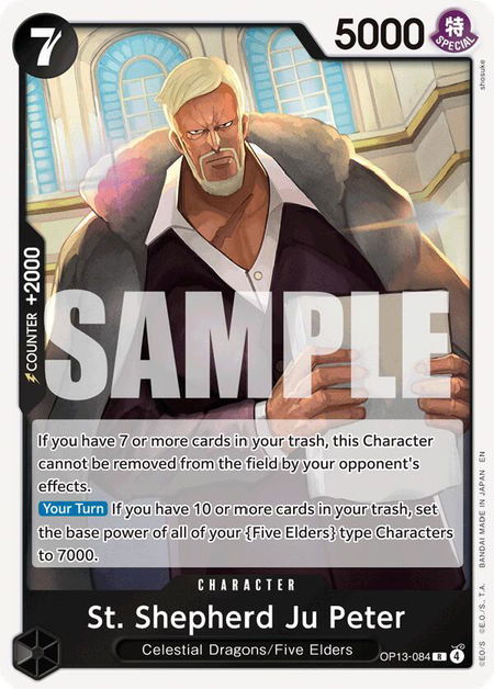 St. Shepherd Ju Peter - Carrying On His Will One Piece trading card