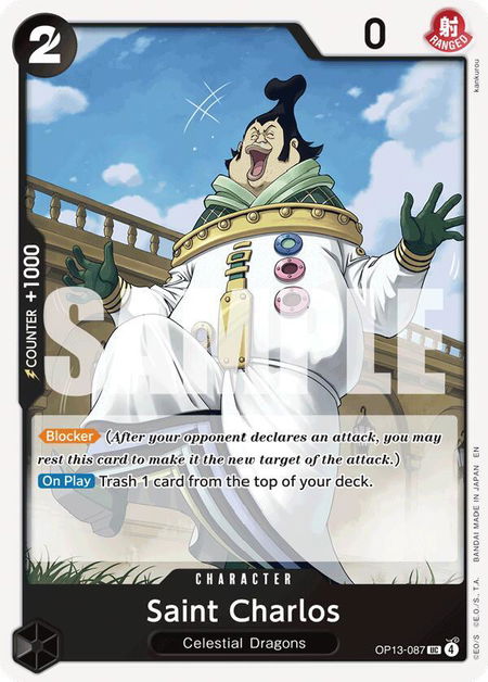Saint Charlos - Carrying On His Will One Piece trading card
