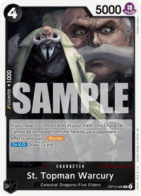 St. Topman Warcury - Carrying On His Will (OP13) #OP13-089 - Rare One Piece Trading Card