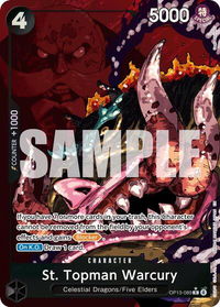 St. Topman Warcury (Alternate Art) - Carrying On His Will (OP13) #OP13-089 - Rare One Piece Trading Card