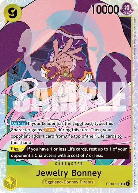 Jewelry Bonney (108) trading card from Carrying On His Will Jewelry Bonney (108) - Carrying On His Will One Piece trading card