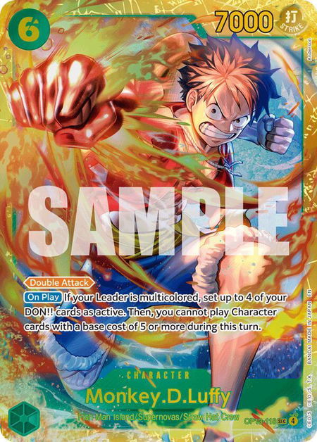 Monkey.D.Luffy (118) - Carrying On His Will One Piece trading card